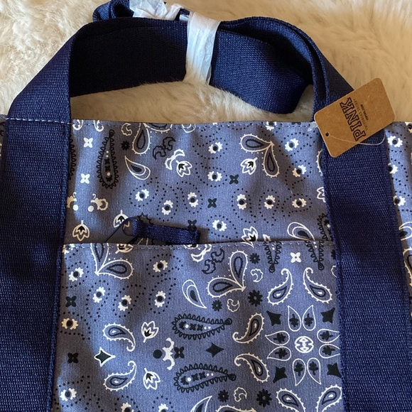 Pink Victoria Secret Reversible Canvas Tote - Picture 3 of 5